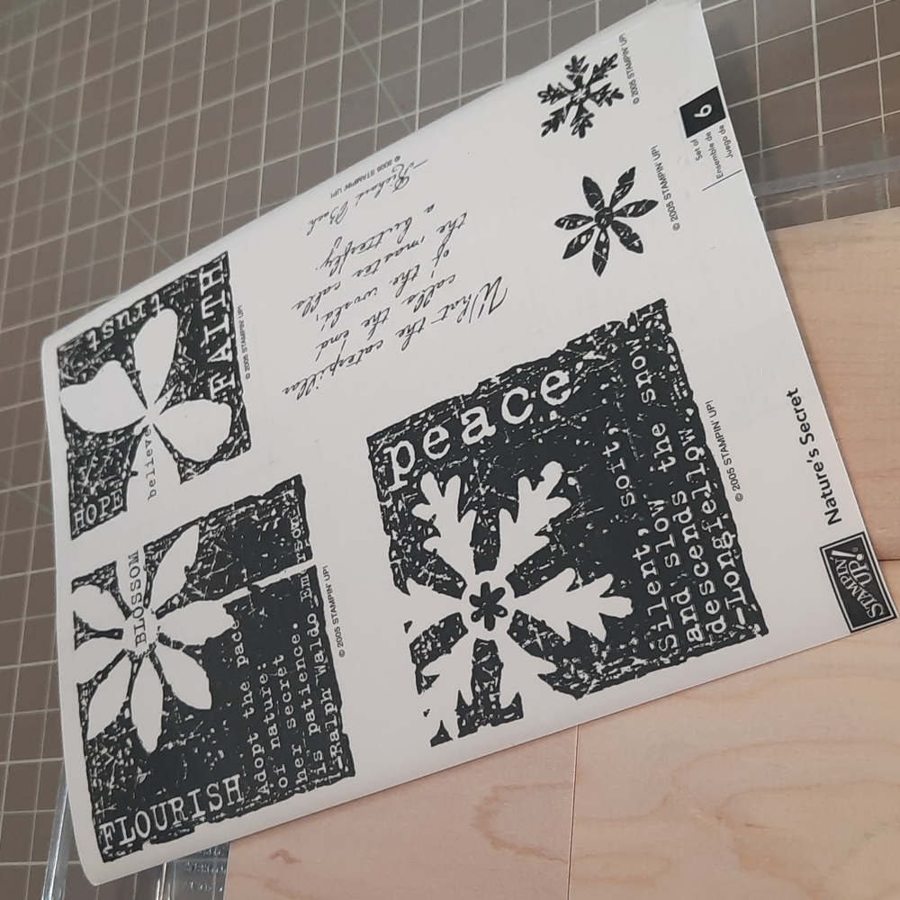 Natures Secret Stampin Up rubber stamp set
